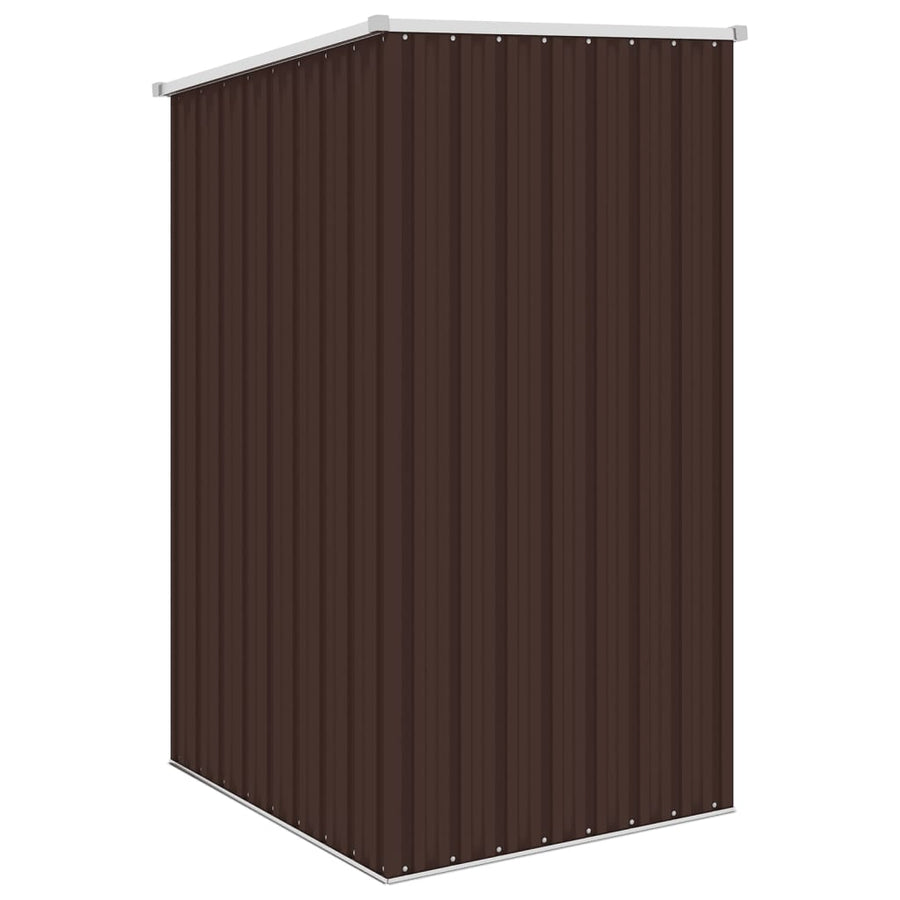 Tuinschuur 87X98X159 Cm Gegalvaniseerd Staal Bruin