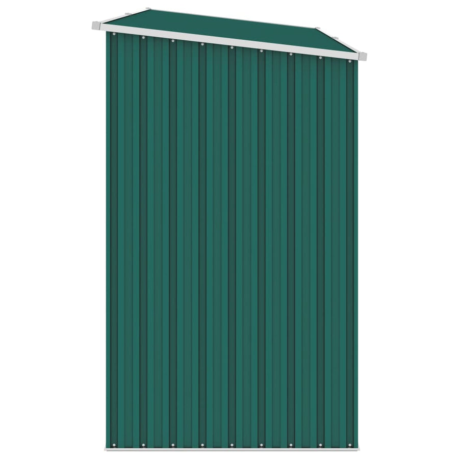 Brandhoutschuur 245X98X159 Cm Gegalvaniseerd Staal Groen