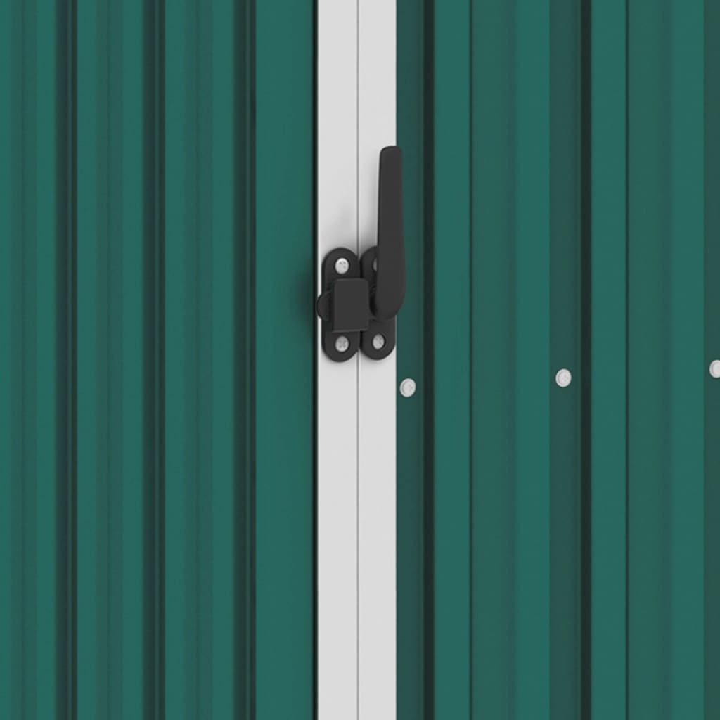 Brandhoutschuur 245X98X159 Cm Gegalvaniseerd Staal Groen