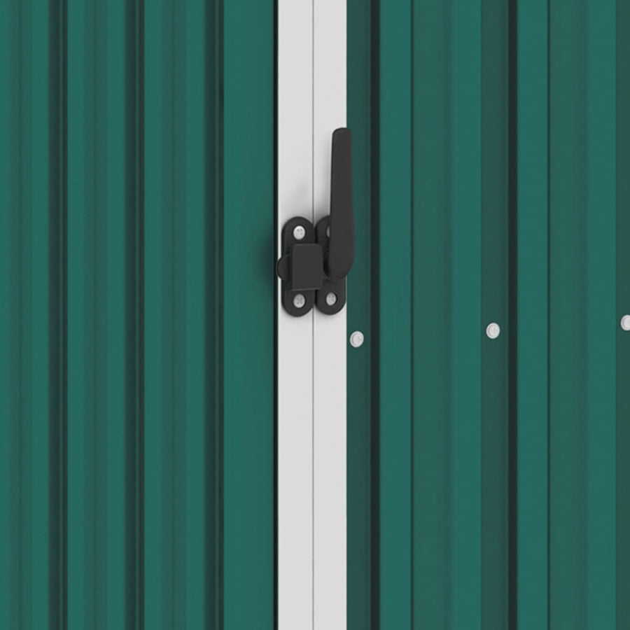 Brandhoutschuur 245X98X159 Cm Gegalvaniseerd Staal Groen