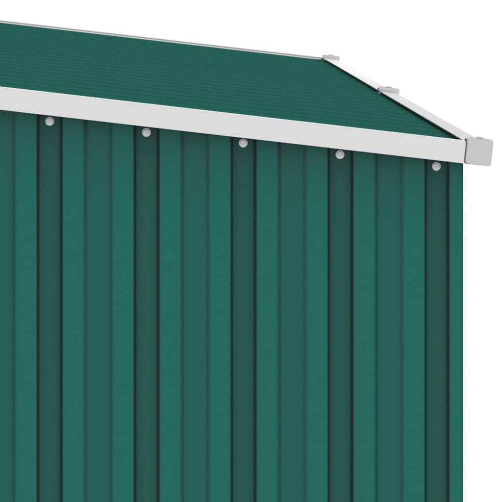 Brandhoutschuur 245X98X159 Cm Gegalvaniseerd Staal Groen