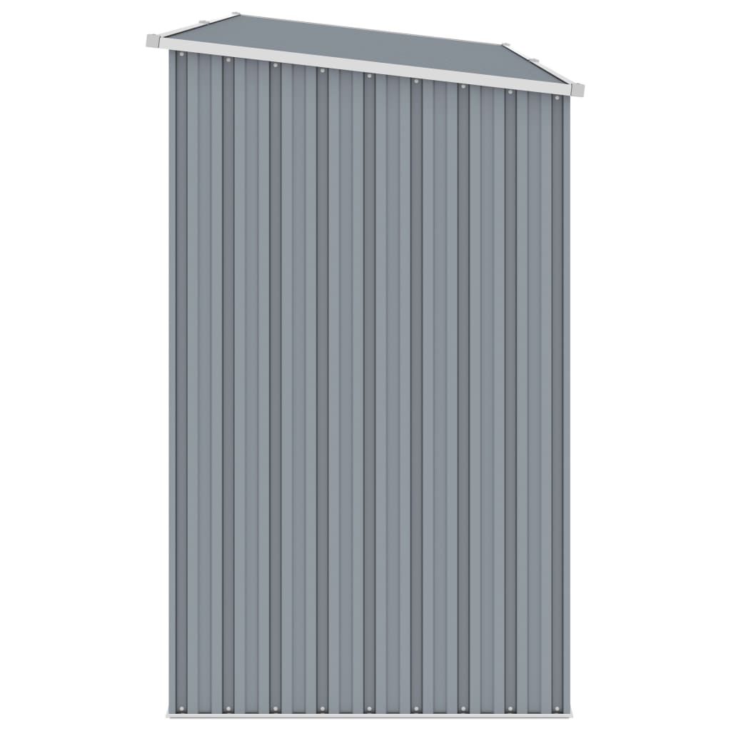 Brandhoutschuur 245X98X159 Cm Gegalvaniseerd Staal Grijs