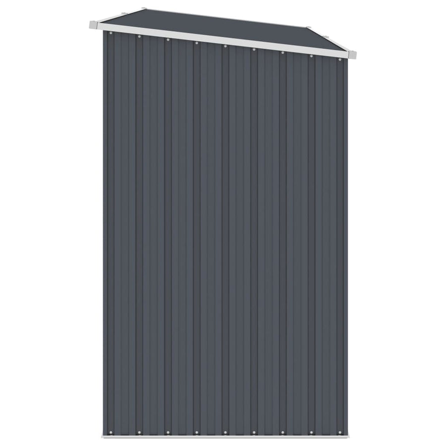 Brandhoutschuur 245X98X159 Cm Gegalvaniseerd Staal Antraciet