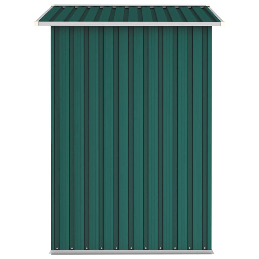 Tuinschuur 205x129x183 cm gegalvaniseerd staal groen Groen