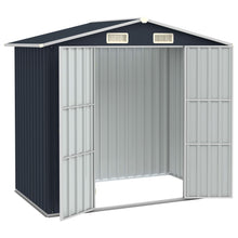 Tuinschuur 205x129x183 cm gegalvaniseerd staal antraciet Antraciet