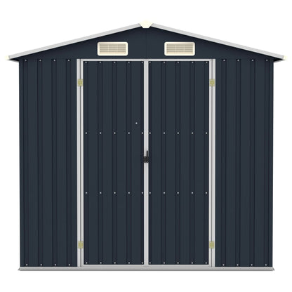 Tuinschuur 205x129x183 cm gegalvaniseerd staal antraciet Antraciet