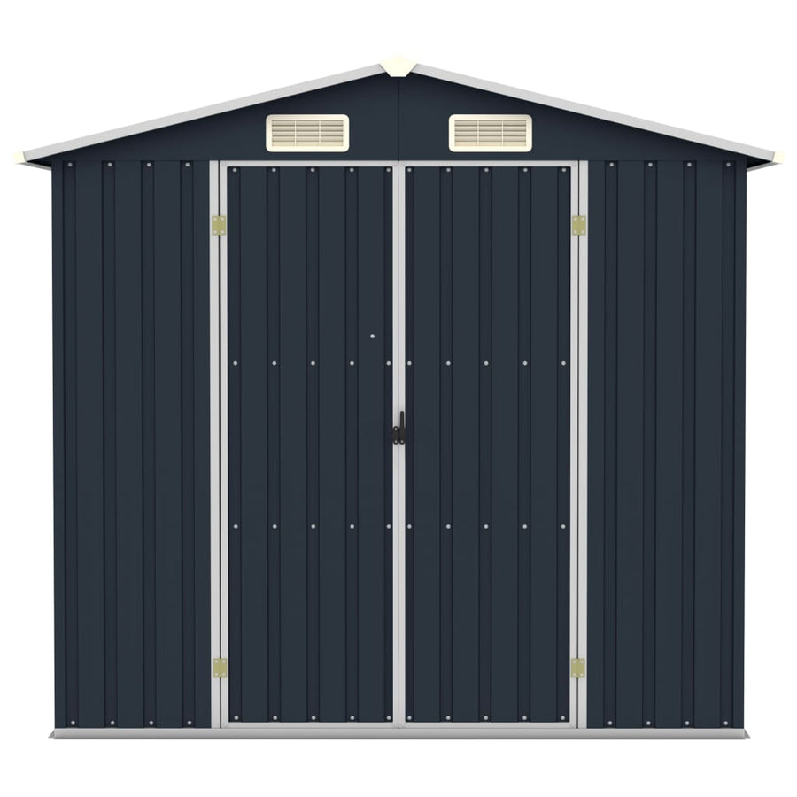Tuinschuur 205x129x183 cm gegalvaniseerd staal antraciet Antraciet