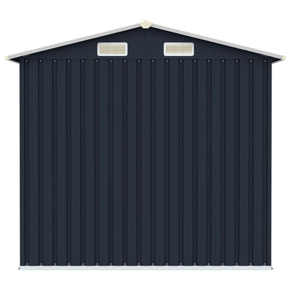 Tuinschuur 205x129x183 cm gegalvaniseerd staal antraciet Antraciet