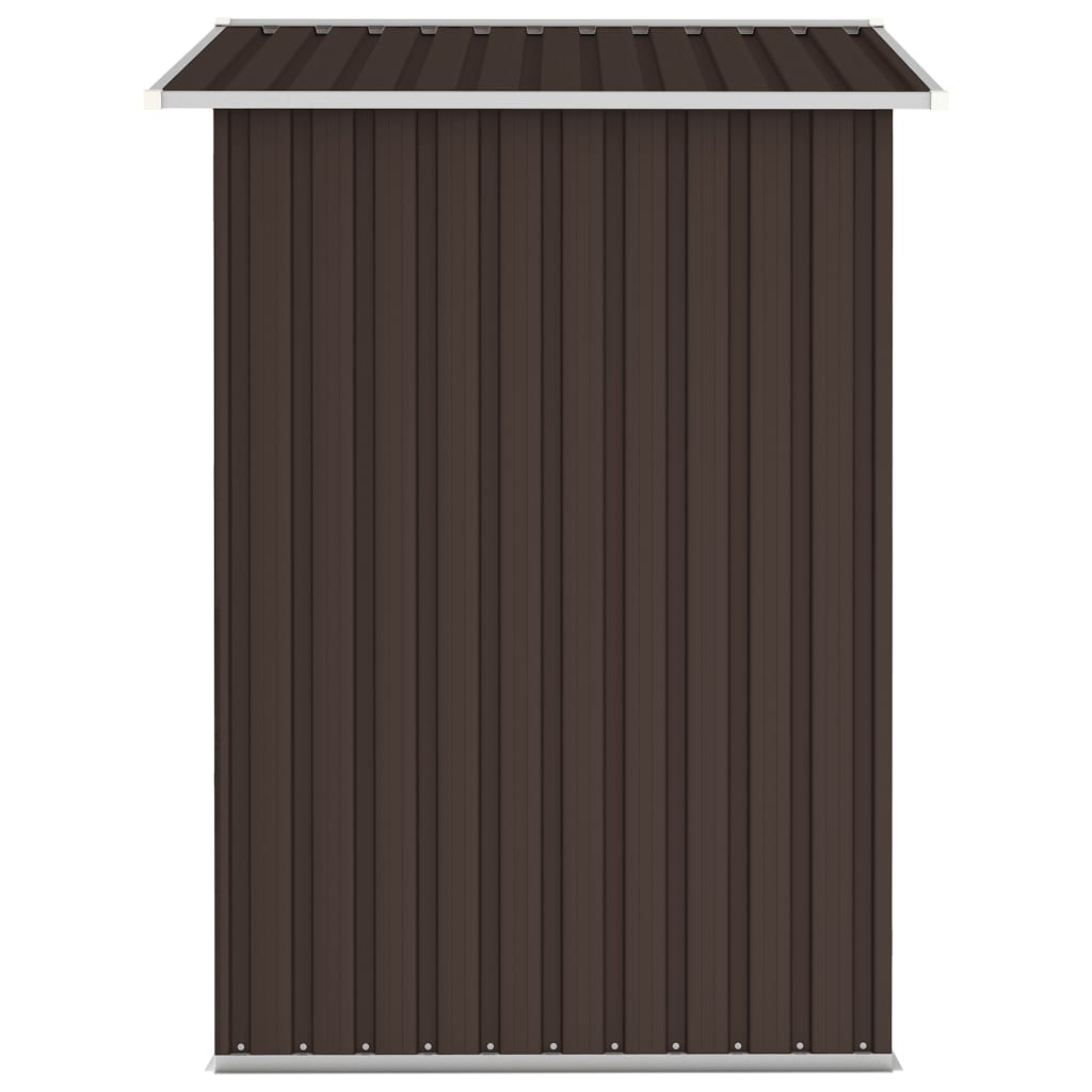 Tuinschuur 205X129X183 Cm Gegalvaniseerd Staal Bruin