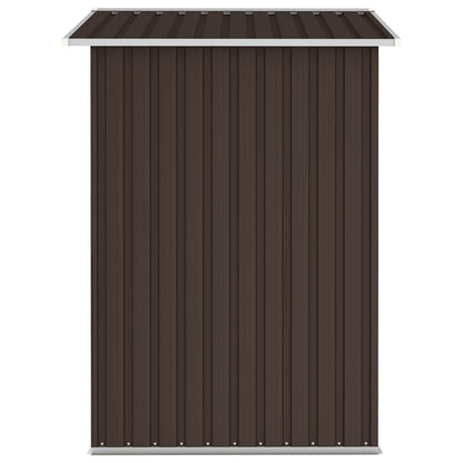 Tuinschuur 205X129X183 Cm Gegalvaniseerd Staal Bruin