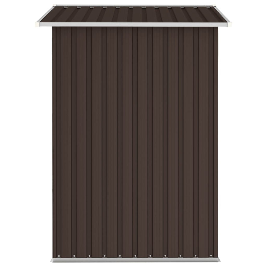Tuinschuur 205X129X183 Cm Gegalvaniseerd Staal Bruin
