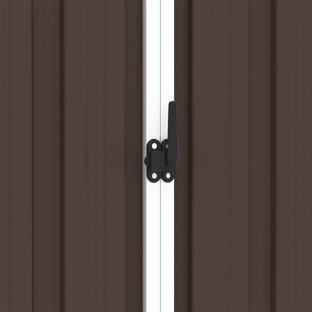 Tuinschuur 205X129X183 Cm Gegalvaniseerd Staal Bruin