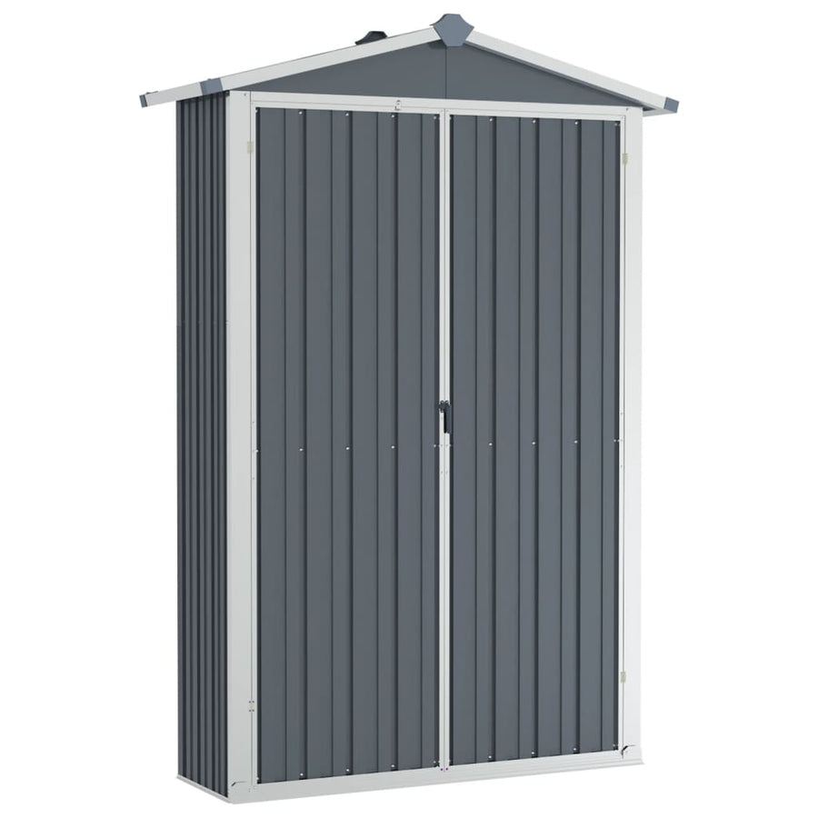 Tuinschuur 116X45X175 Cm Gegalvaniseerd Staal Grijs