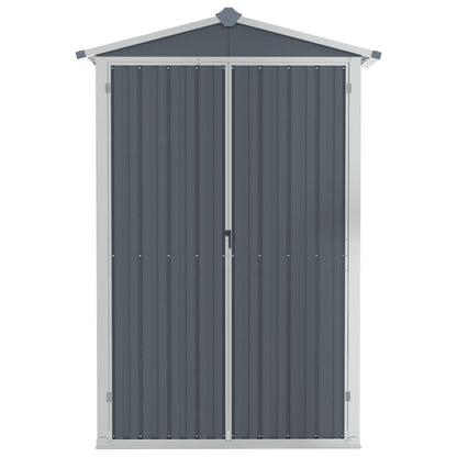Tuinschuur 116X45X175 Cm Gegalvaniseerd Staal Grijs