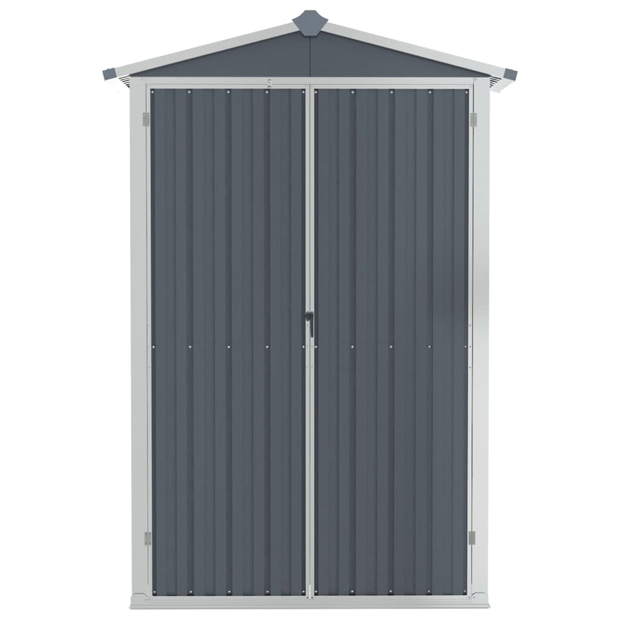 Tuinschuur 116X45X175 Cm Gegalvaniseerd Staal Grijs