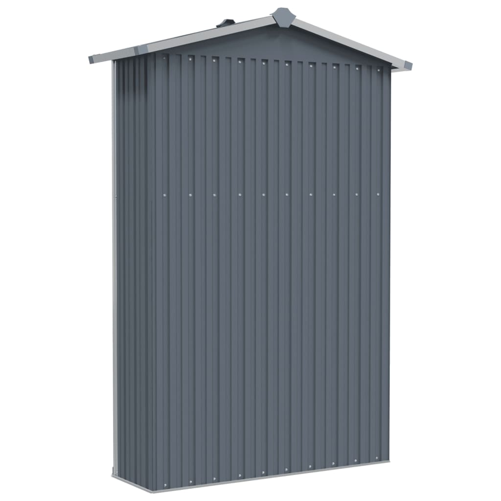 Tuinschuur 116X45X175 Cm Gegalvaniseerd Staal Grijs