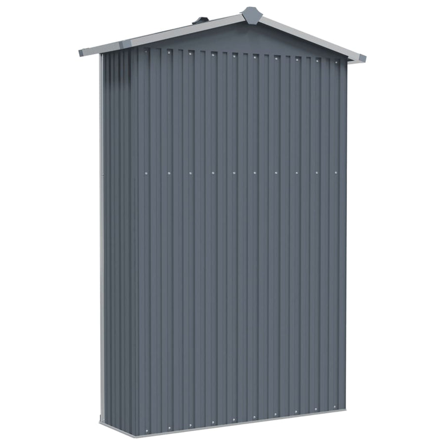 Tuinschuur 116X45X175 Cm Gegalvaniseerd Staal Grijs