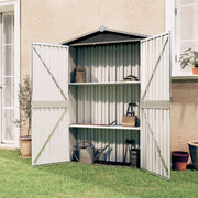 Tuinschuur 116x45x175 cm staal antraciet