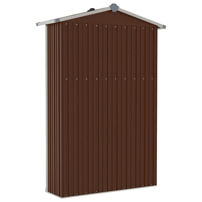 Tuinschuur 116X45X175 Cm Gegalvaniseerd Staal Bruin
