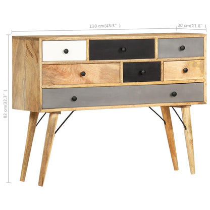 Dressoir 110x30x82 cm massief mangohout