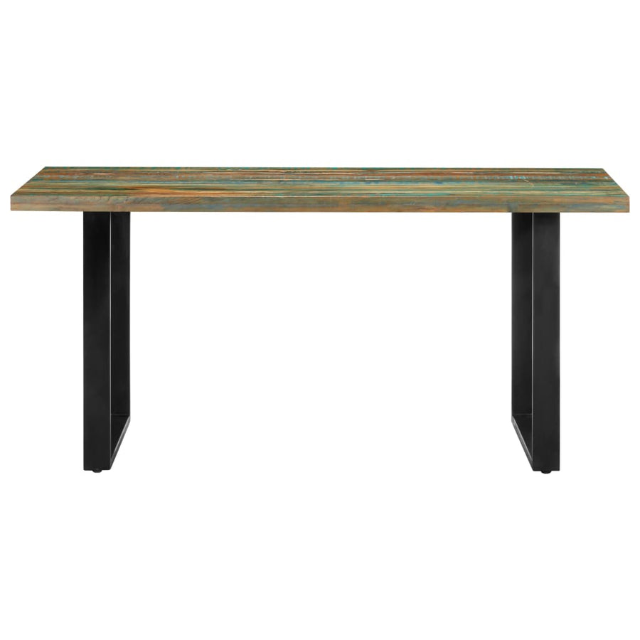Eettafel 160x80x75 cm massief gerecycled hout
