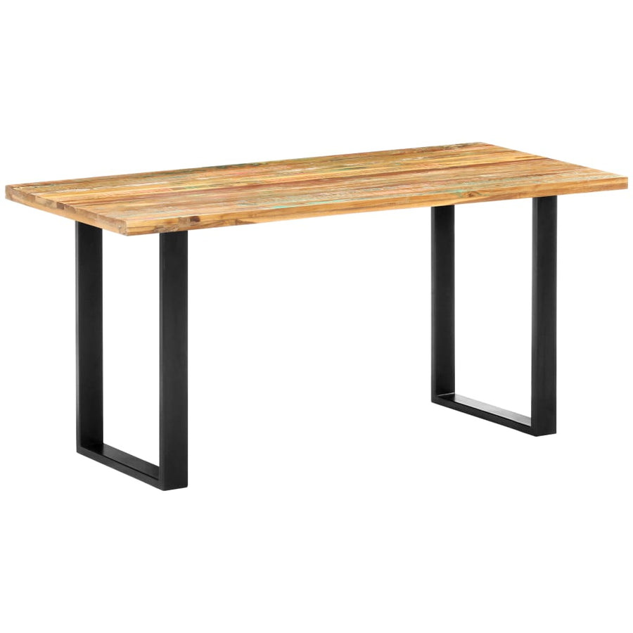 Eettafel 160x80x75 cm massief gerecycled hout