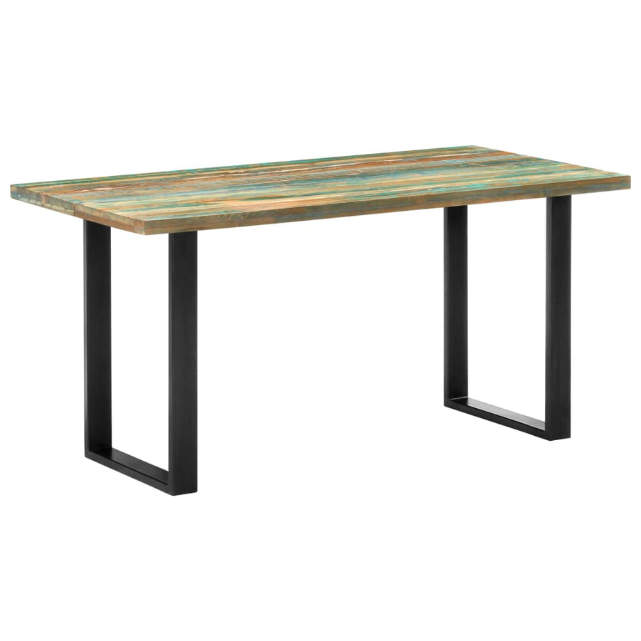 Eettafel 160x80x75 cm massief gerecycled hout