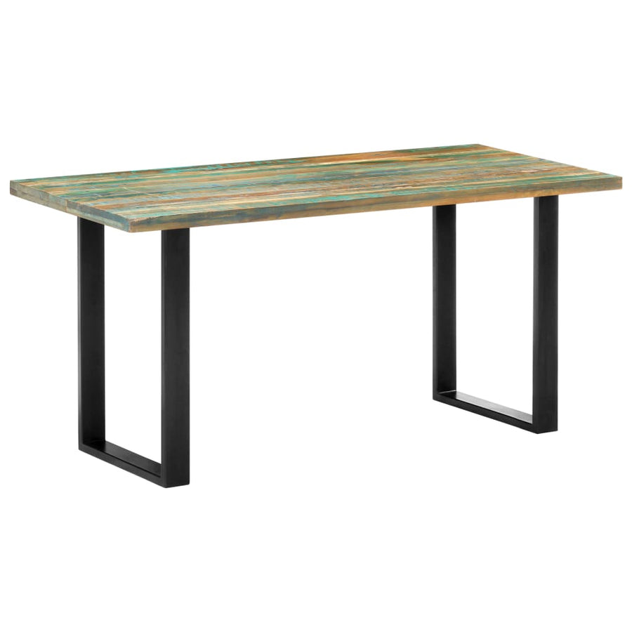 Eettafel 160x80x75 cm massief gerecycled hout