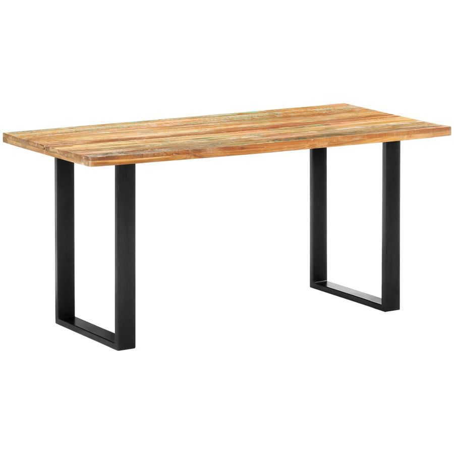 Eettafel 160x80x75 cm massief gerecycled hout
