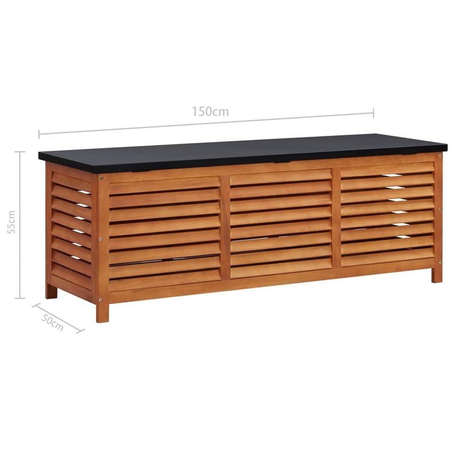 Tuinbox Massief Eucalyptushout 150 x 50 x 55 cm