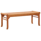 2-seater garden bench 120 cm solid eucalyptus wood