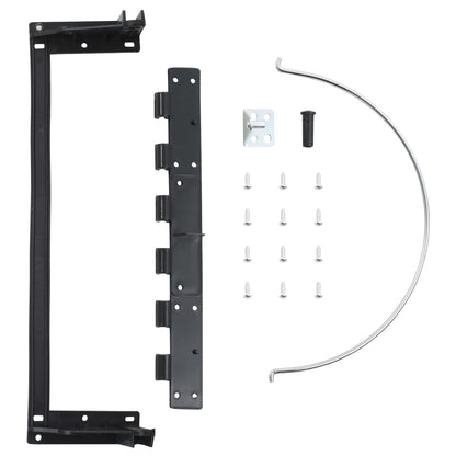 Keukenvuilnisbak Inbouw 8 L Roestvrij Staal 26.5 x 26.5 cm Zwart en zilver