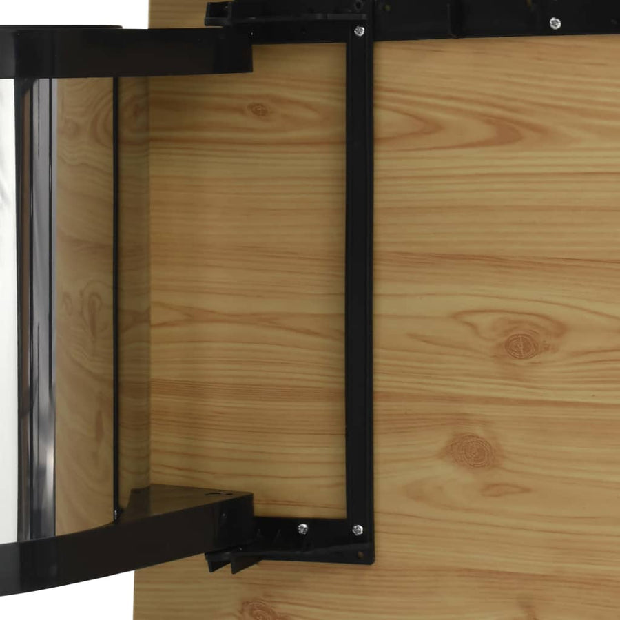Keukenvuilnisbak inbouw 12 L roestvrij staal 26.5 x 29.5 cm Zwart en zilver