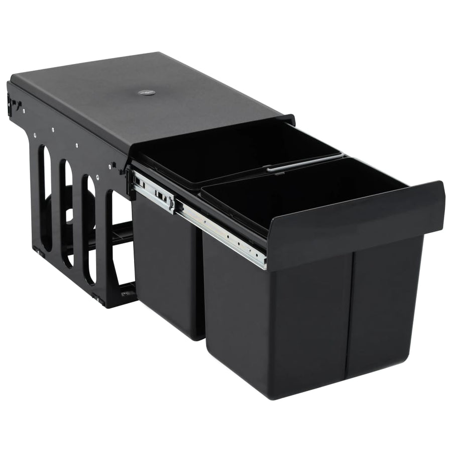 Inbouwprullenbak Uittrekbaar Soft-Close 2 36 l 48 x 34.3 x 35.1 cm