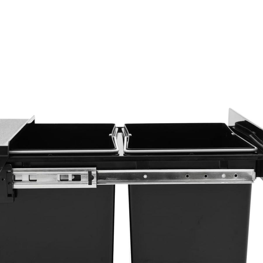 Inbouwprullenbak Uittrekbaar Soft-Close 2 36 l 48 x 34.3 x 35.1 cm