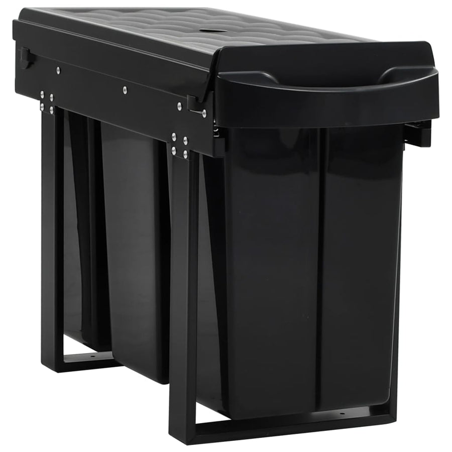 Inbouwprullenbak uittrekbaar soft-close 36 L 3 36 l 51.8 x 26 x 41.3 cm
