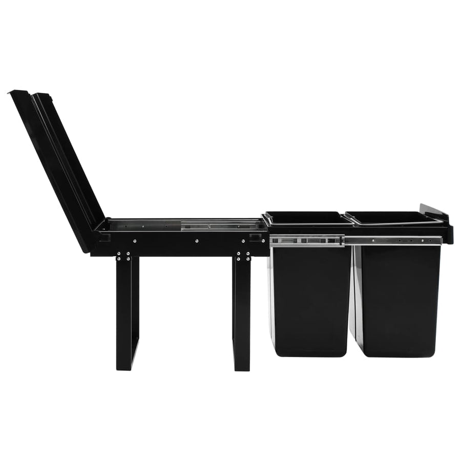 Inbouwprullenbak uittrekbaar soft-close 48 L 2 48 l 51.8 x 34 x 41.3 cm