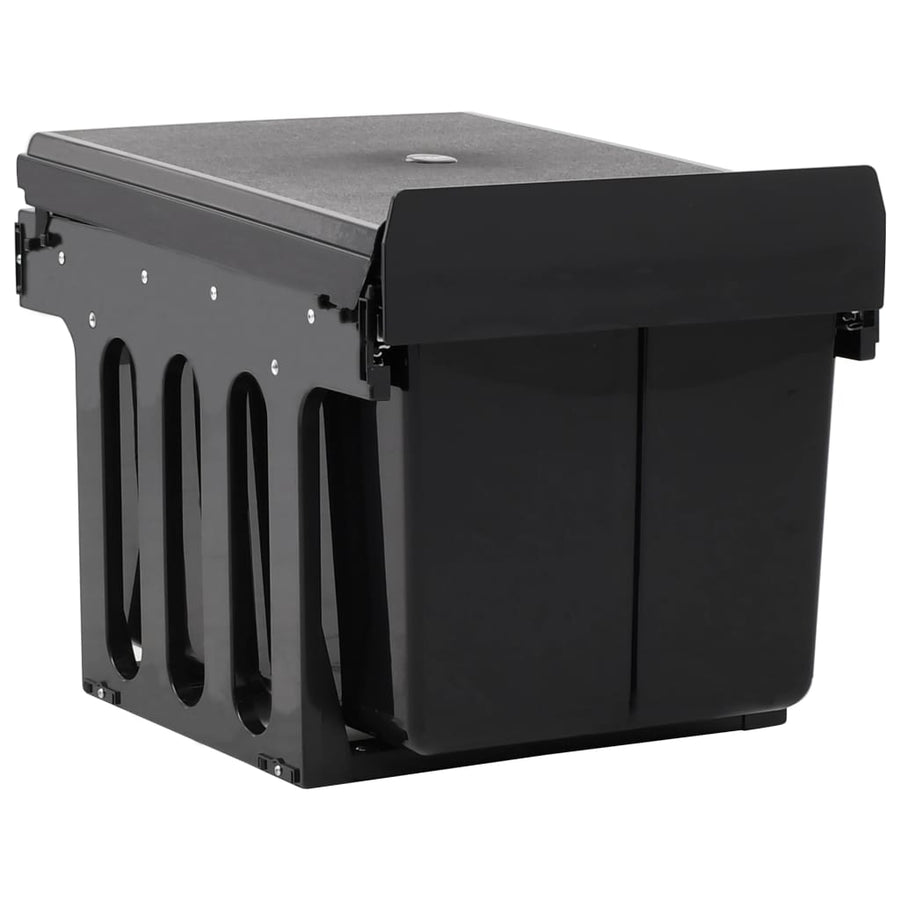 Inbouwprullenbak uittrekbaar soft-close 48 L 3 48 l 48 x 34.3 x 35.1 cm