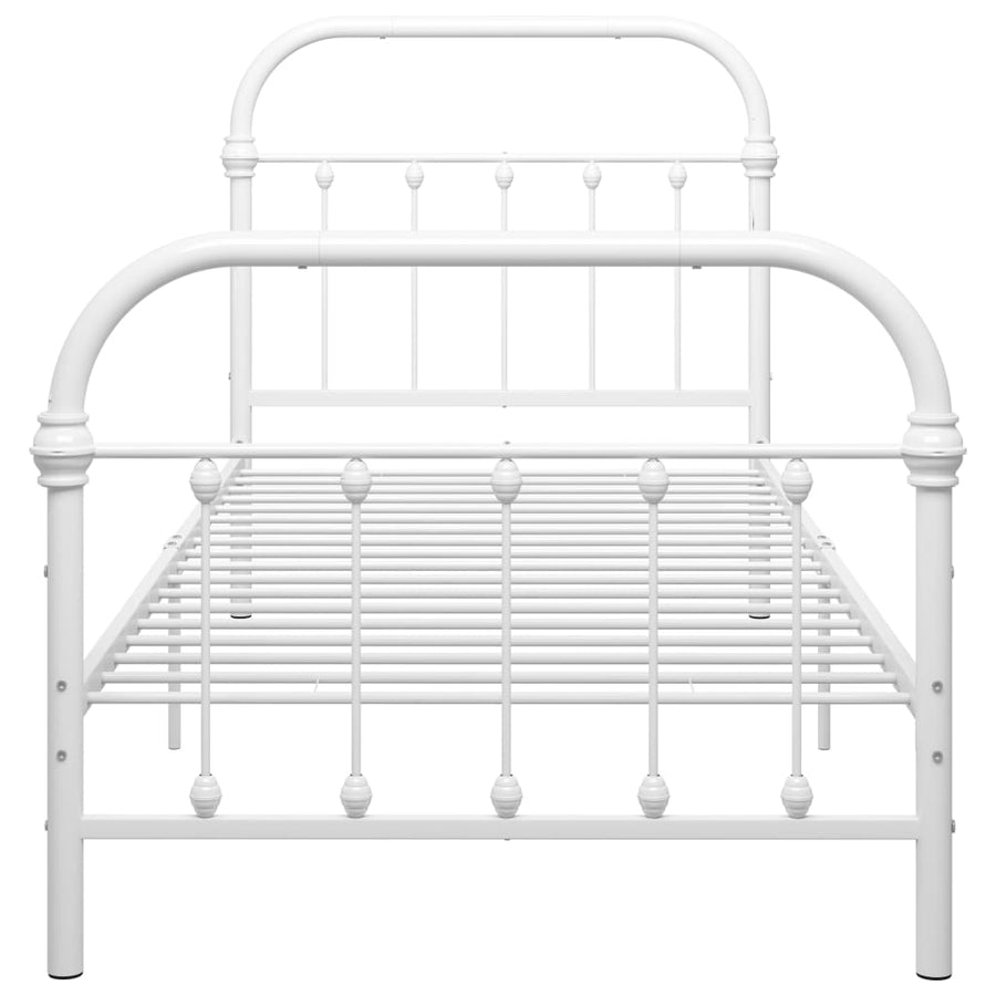 Bedframe metaal wit 90x200 cm