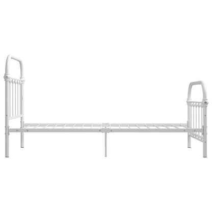 Bedframe Metaal 100 x 200 cm Wit