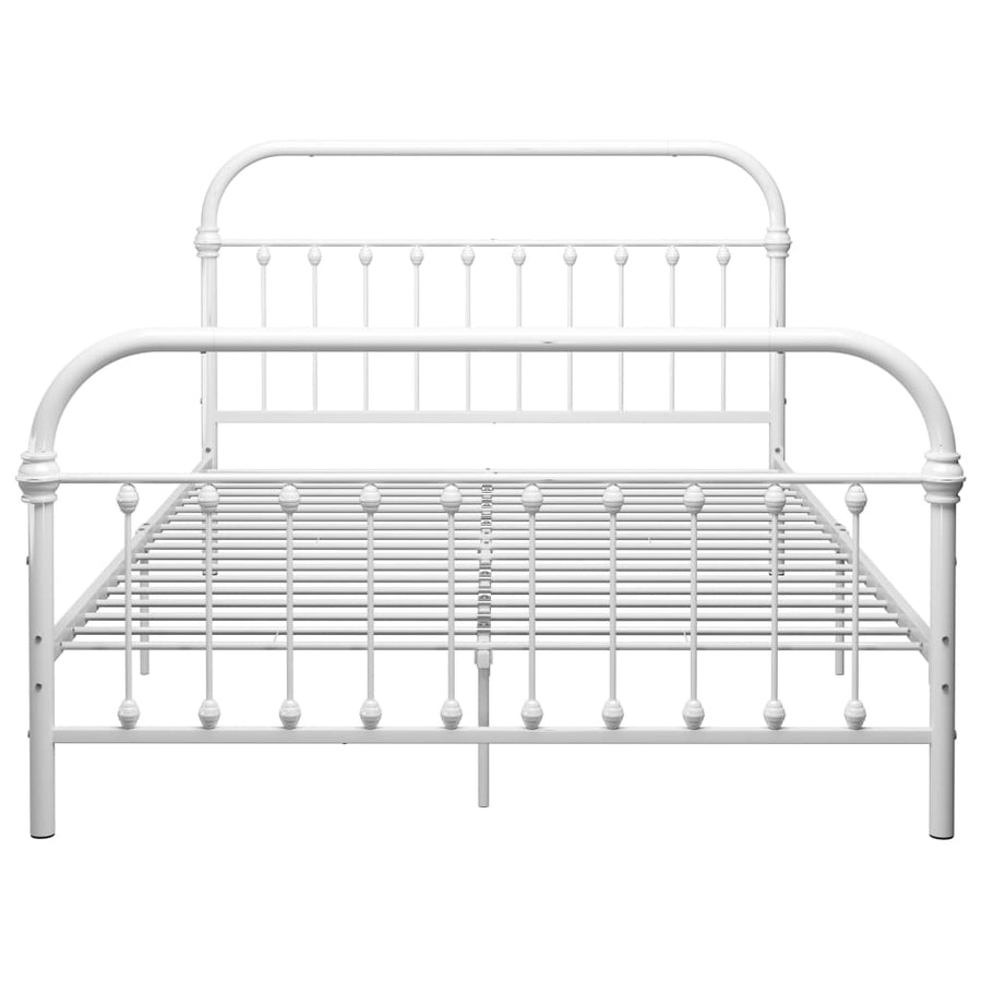 Bedframe Metaal 140 x 200 cm Wit