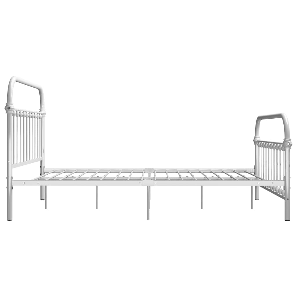 Bedframe Metaal 140 x 200 cm Wit