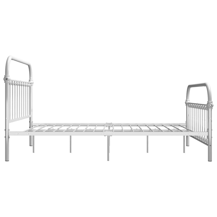 Bedframe Metaal 140 x 200 cm Wit