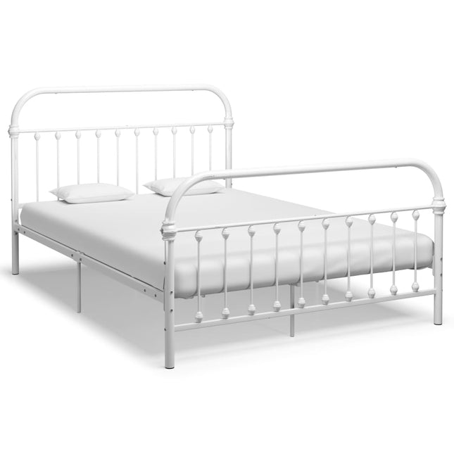 Bedframe Metaal 160 x 200 cm Wit