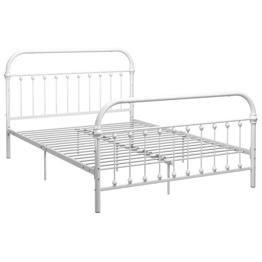 Bedframe metaal wit 160x200 cm