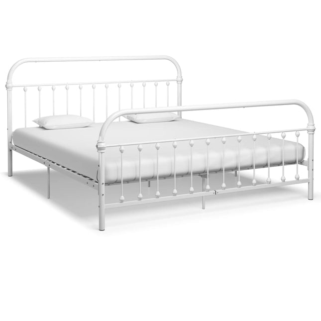 Bedframe Metaal 180 x 200 cm Wit