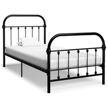 Bedframe Metaal 90 x 200 cm Zwart