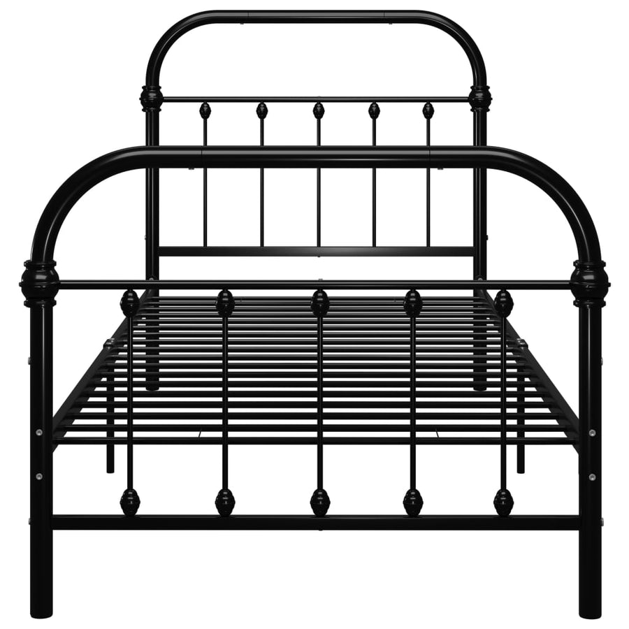 Bedframe Metaal 100 x 200 cm Zwart
