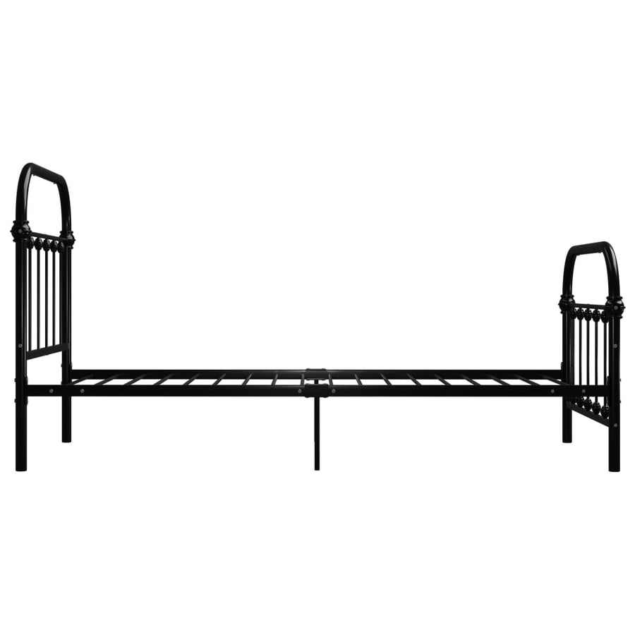 Bedframe Metaal 100 x 200 cm Zwart