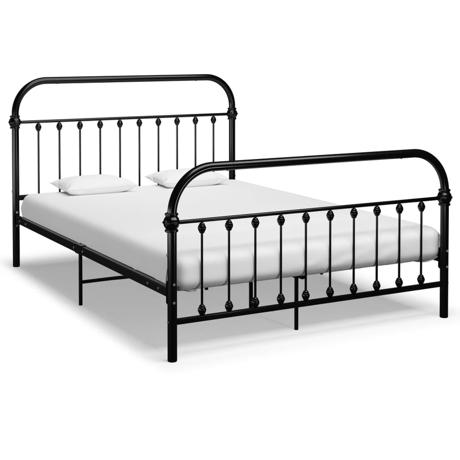 Bedframe Metaal 120 x 200 cm Zwart